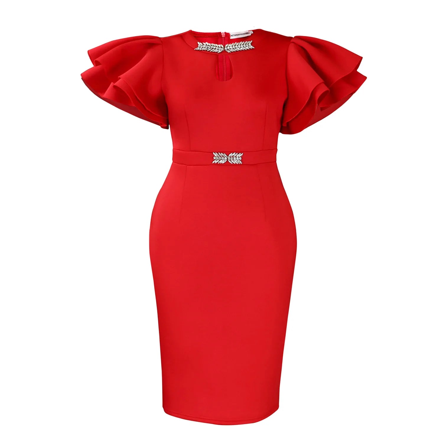 A0580-summer 2025 African Dress Styles Ladies Office Wear Dresses Women Lady Elegant
