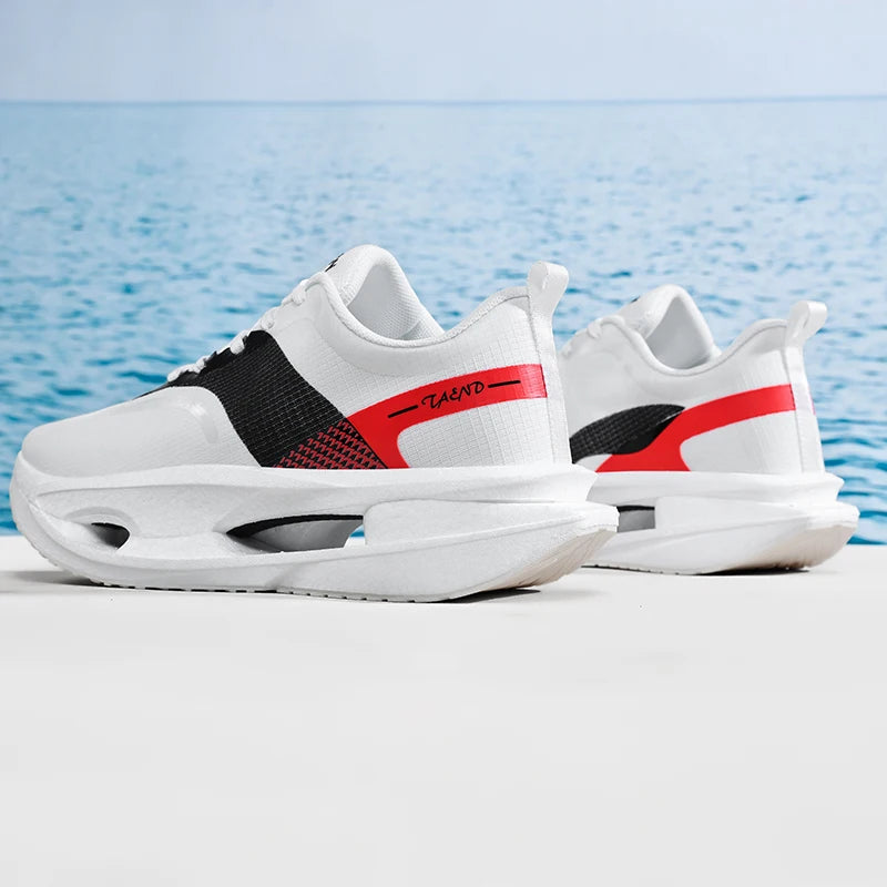 2026 NEW LEAO Minimal Sneaker Track Trail Fabric Air Mesh Athletic Low-top Lace up Sport Light-weight Breathable Men's Road