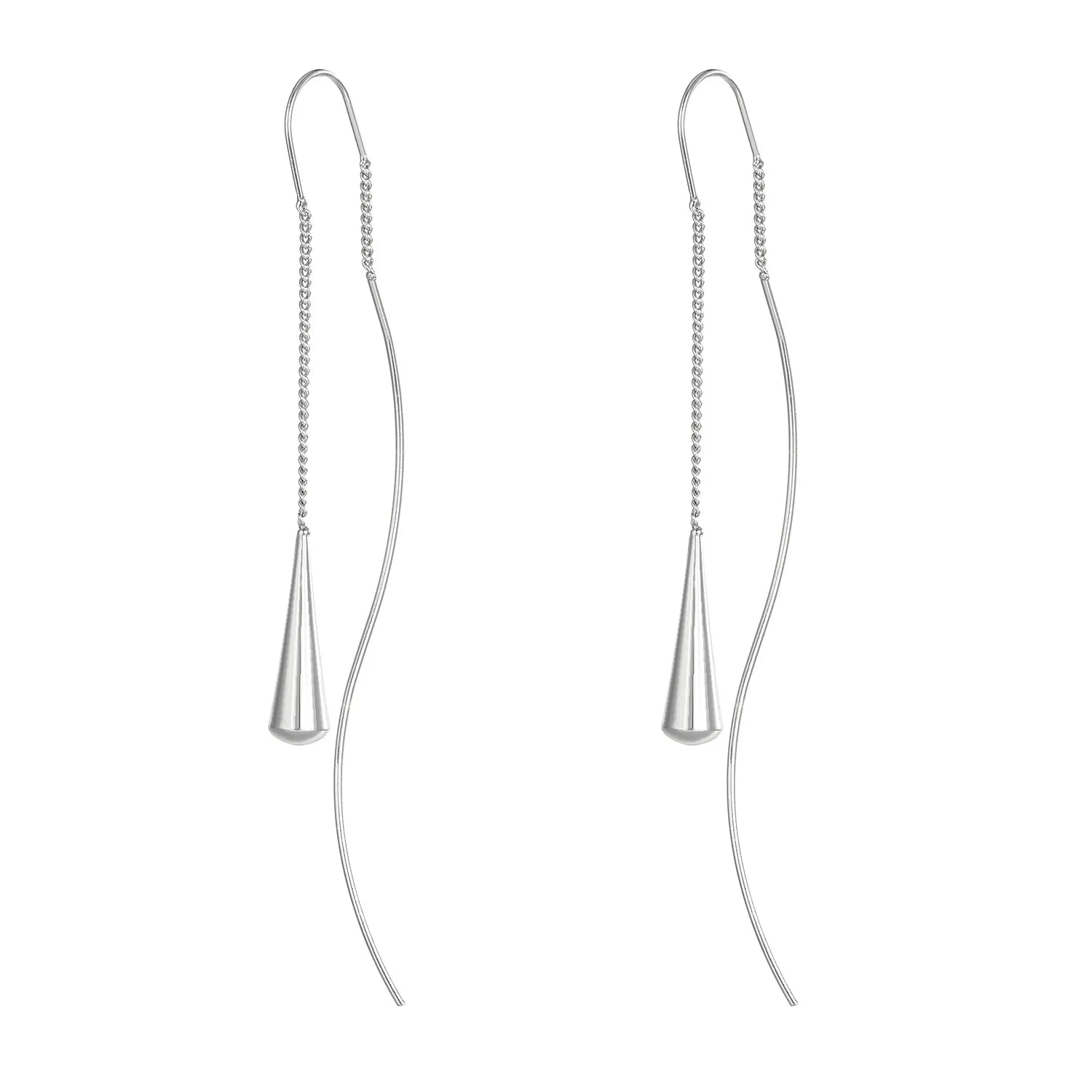 925 Silver Needle Korean Fashion Long Chain Tassel Earrings For Women Metal Earing Jewelry 2026 Trending Women's Drop Earrings