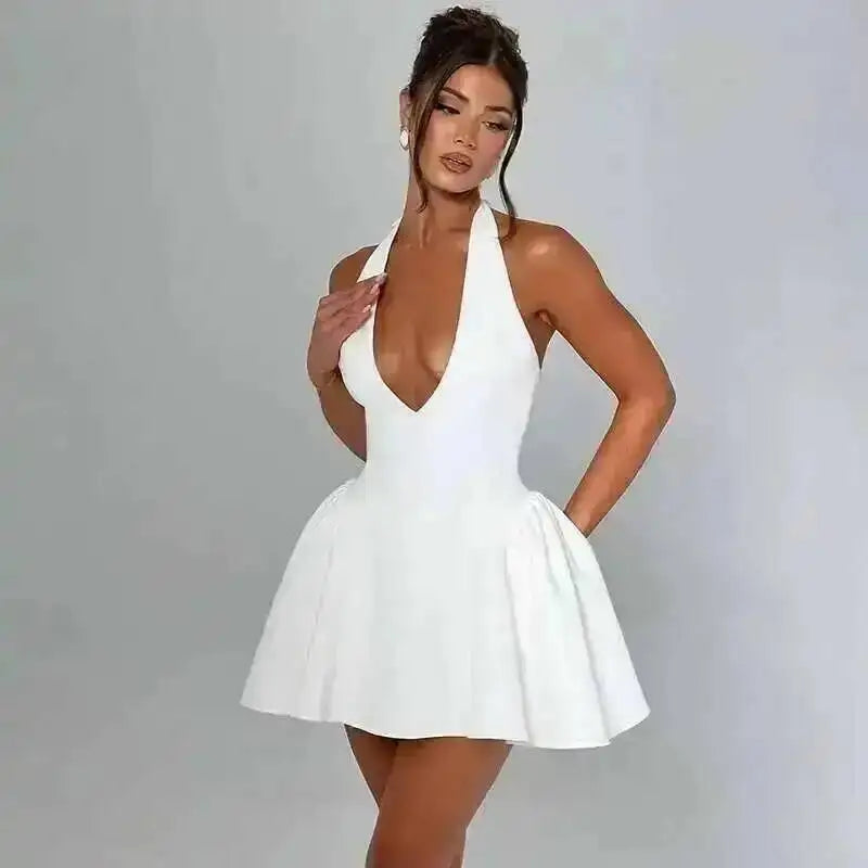 Avrilyaan Off Shoulder Backless Sexy A-line Dress Women 2025 Elegant Party Dress Strapless Bodycon Mini Summer Dress Vestidos