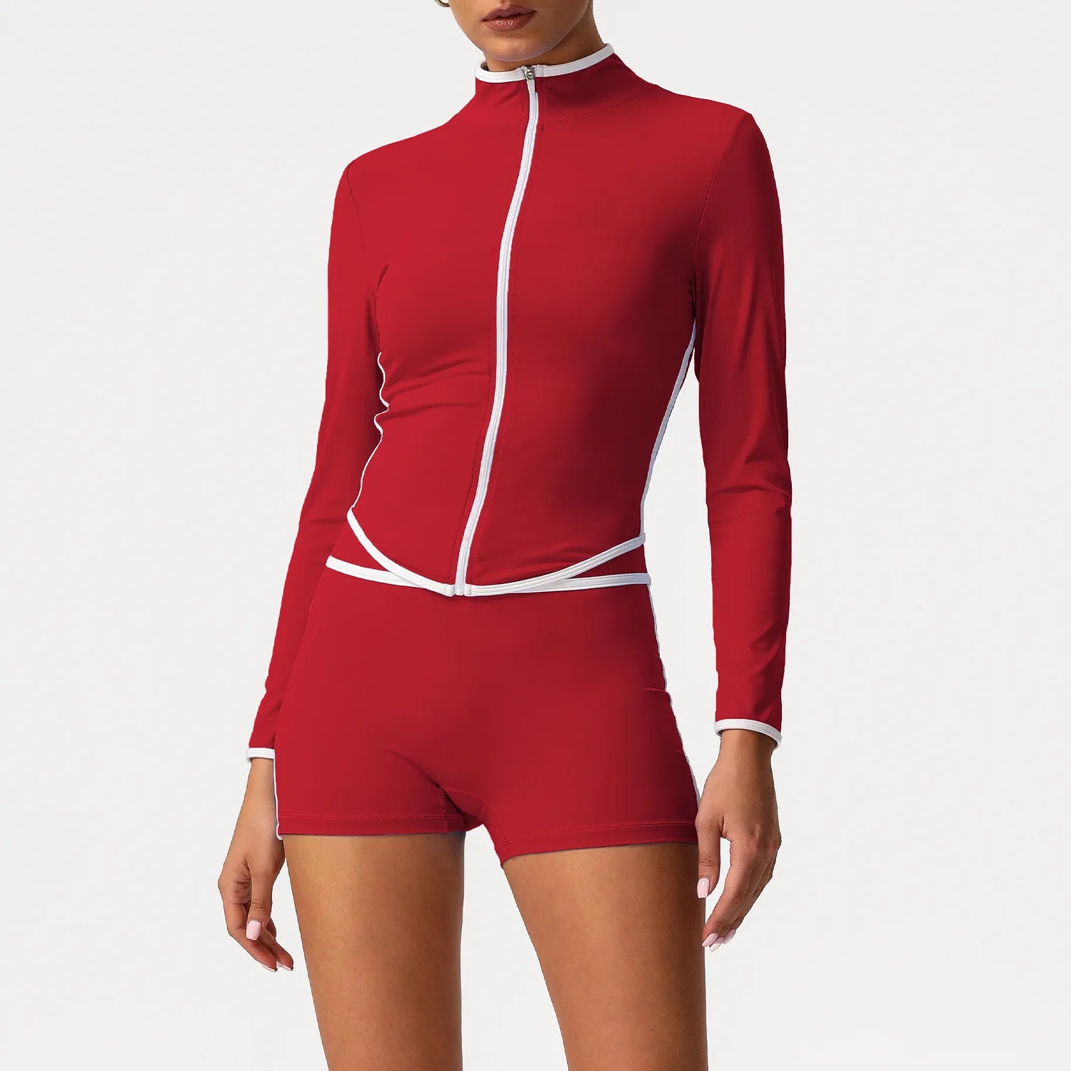 2PCS Sports Set Gym Set Yoga Suit Women Tracksuit Running Workout Clothes Long Sleeve Sports Bra Women's Sportswear Yoga Wear