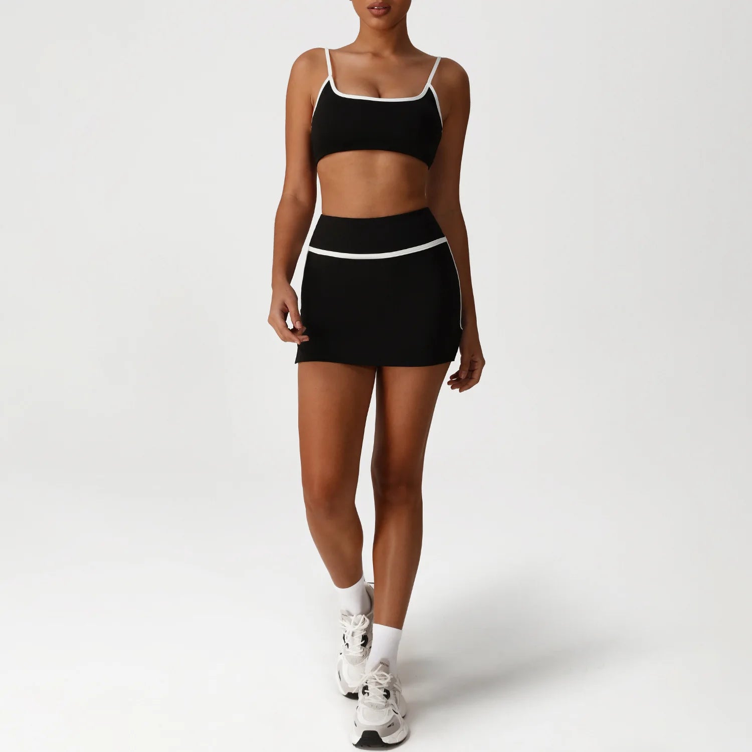 2PCS Sports Set Gym Set Yoga Suit Women Tracksuit Running Workout Clothes Long Sleeve Sports Bra Women's Sportswear Yoga Wear