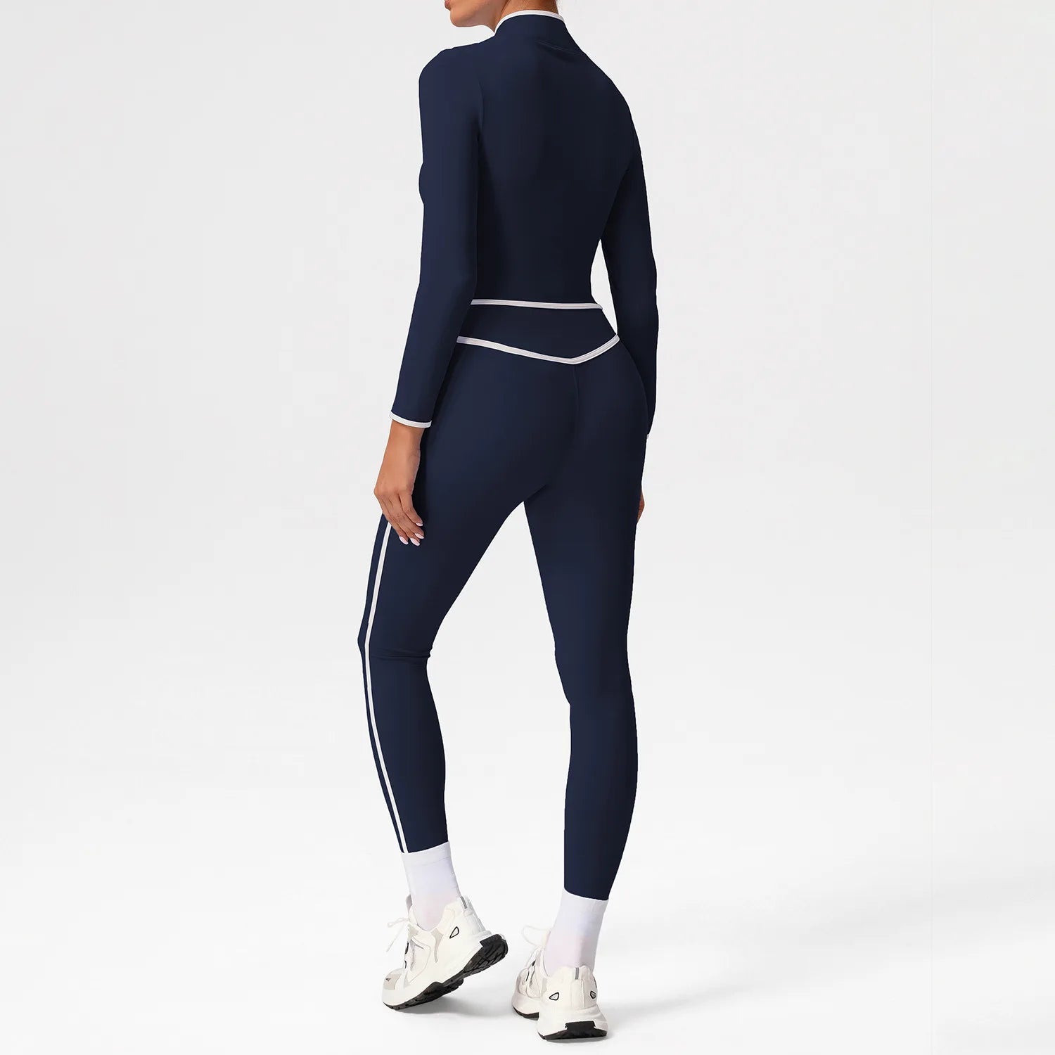 2PCS Sports Set Gym Set Yoga Suit Women Tracksuit Running Workout Clothes Long Sleeve Sports Bra Women's Sportswear Yoga Wear